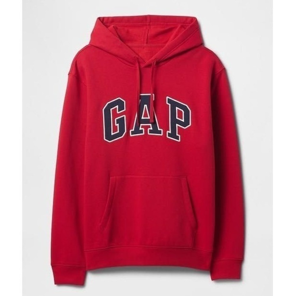 Gap Hoodie Men Medium Red Pullover Fleece Sweatshirt Classic Vintage‎ Gapcore